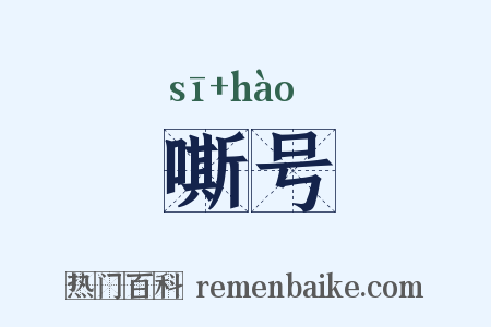嘶号是什么意思的图片